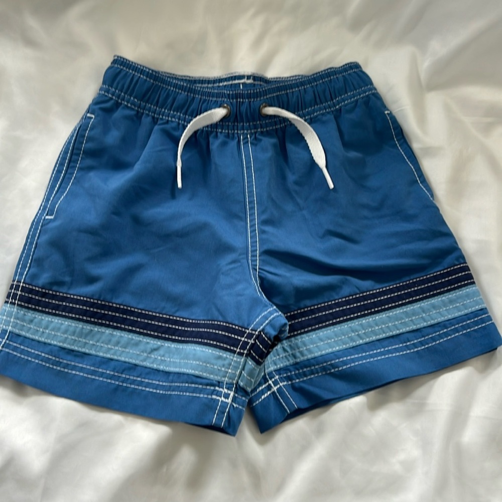 Hanna Andersson Blue Swim Trunks 3T